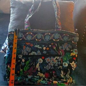 Floral Quilted Tote Bag